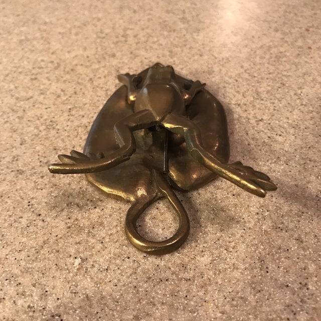 Vintage Brass Frog Paper Clip Chairish