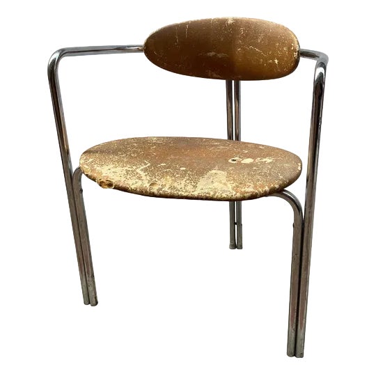 Mid-Century Bauhaus Chrome Chair, 1970s For Sale