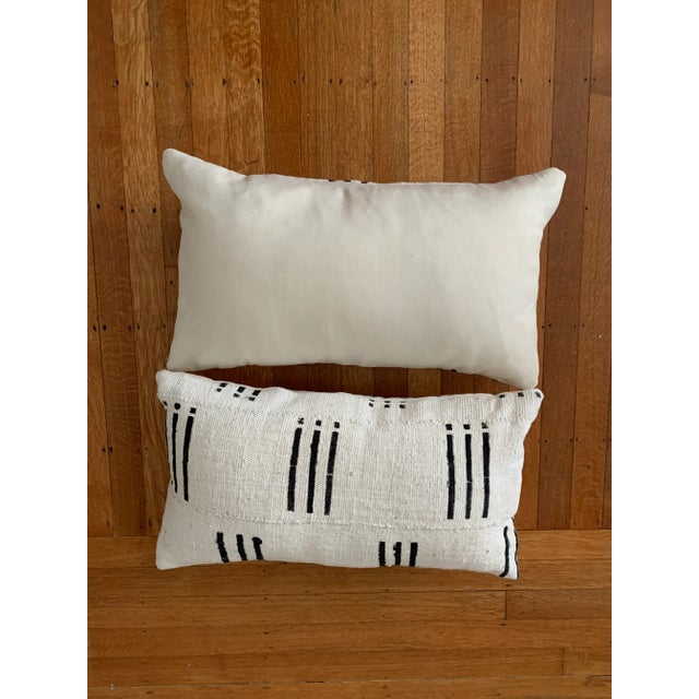African African Mudcloth Kidney Shape Throw Pillows - a Pair For Sale - Image 3 of 6