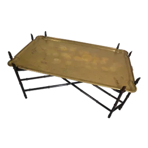 Brass Tray Top Coffee Table