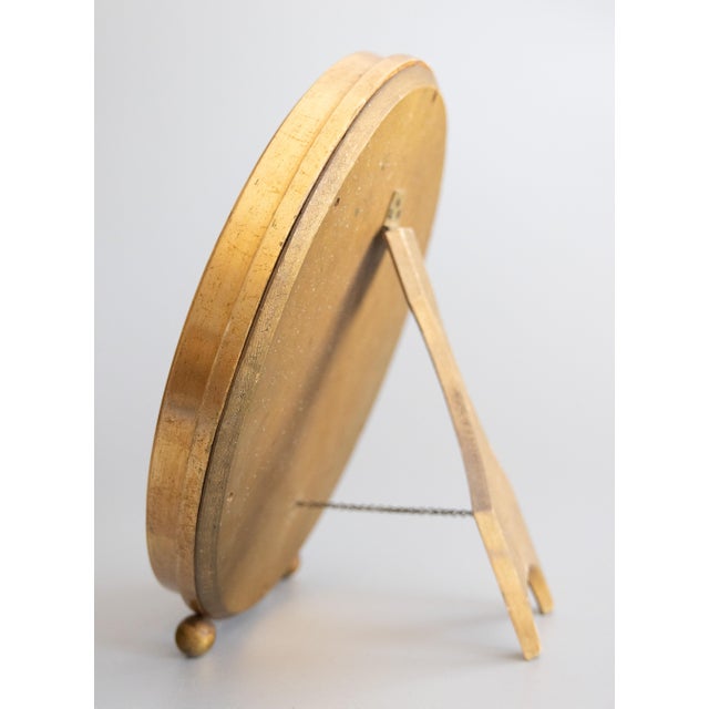 Vintage Italian Giltwood Vanity Dressing Table Easel Mirror For Sale In Houston - Image 6 of 10