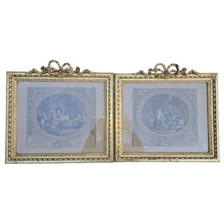 After Fragonard, Figurative Scenes, 19th Century, Engravings, Set of 2 For Sale