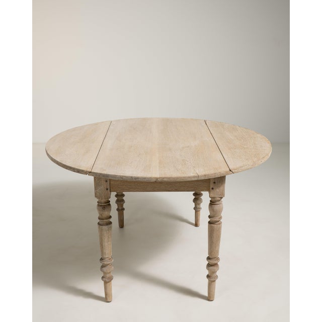 Oak Drop-Leaf Table, Antique, France, 19th Century For Sale In Greensboro - Image 6 of 13