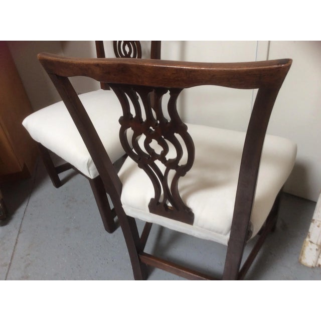 Wood 19th Century Americana Mahogany Side Chairs - a Pair For Sale - Image 7 of 11