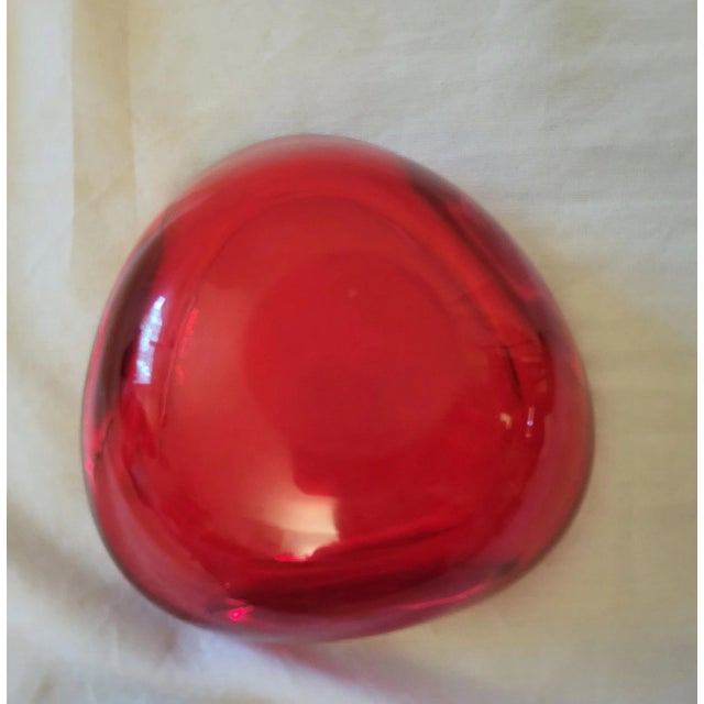Mid-Century Modern 1960s Set of 3 Vintage Murano Style Sommerso Catchalls For Sale - Image 3 of 11