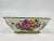 American 20th Century Hand Painted Porcelain Floral Shallow Bowl For Sale - Image 3 of 5