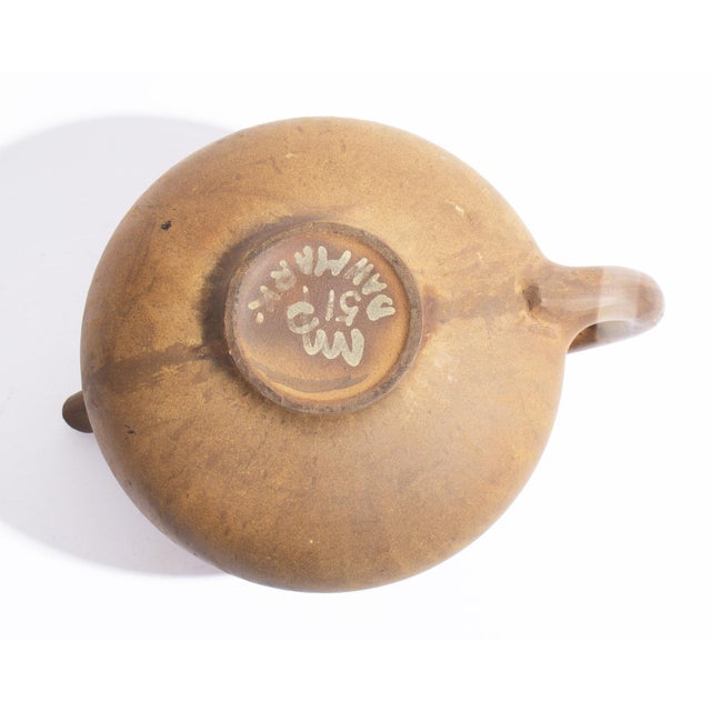 Brown 1951 Jørgen Møller-Petersen Denmark Teapot For Sale - Image 8 of 8
