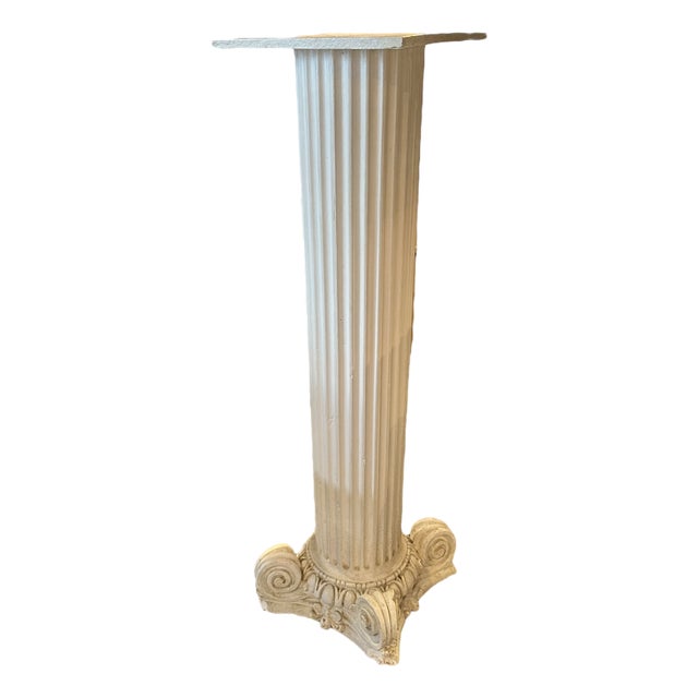 Mid-Century Neo-Classical Pedestal, 1950 For Sale
