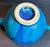 1980s Blue Drip Glazed Stoneware Studio Pottery Teapot For Sale - Image 9 of 9