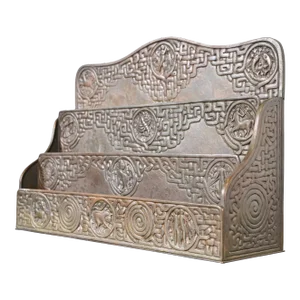 Tiffany Studios New York Zodiac Pattern Bronze Letter Rack