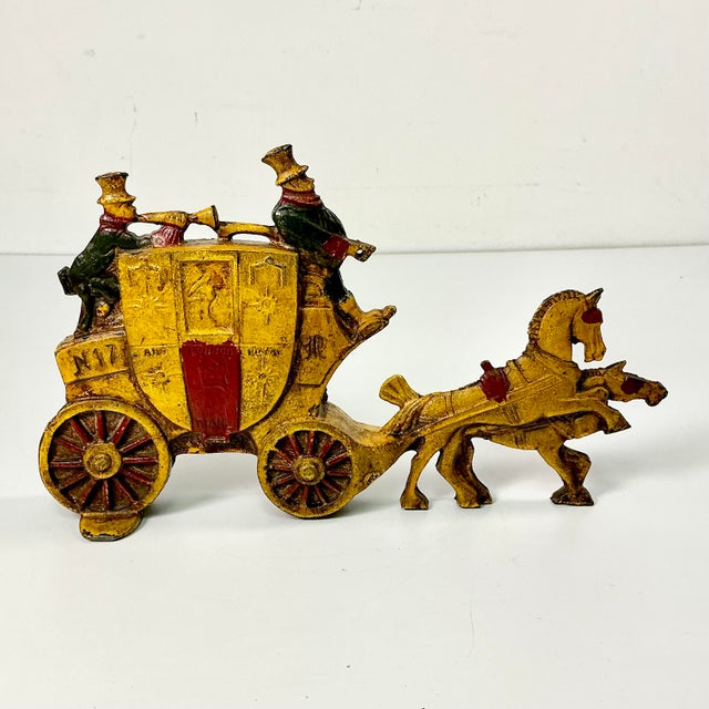 Early 20th C Antique Boho Chic English British Royal Mail Cast Iron Doorstop, Double Sided. For Sale - Image 11 of 18