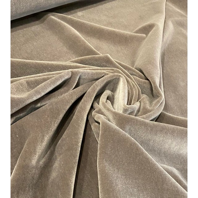 This luxurious velvet mohair is a versatile neutral gray solid. It has a gorgeously soft hand and is multipurpose. This...