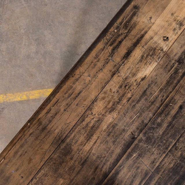 Brown Vintage French Farmhouse Rectangular Dining Table in Oak, 1950s For Sale - Image 8 of 11