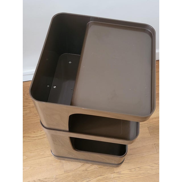 Brown Plastic Trolley on Wheels by Marc Held for Prisunic For Sale - Image 13 of 14