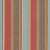 Sample - Schumacher Addison Cotton Stripe Fabric in Red Earth For Sale