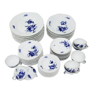 Royal Copenhagen Blue Flowers Curved Service for 8 - 48 Pieces