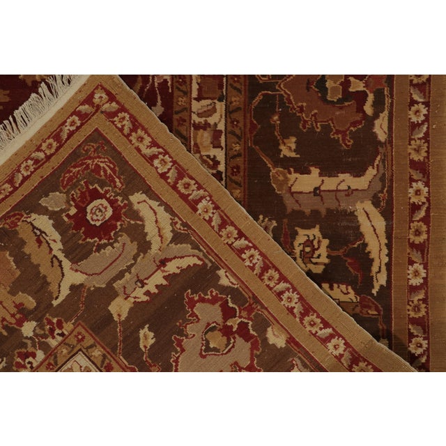 Traditional Agra Style Rug in Red, Beige and Brown Floral Pattern by Rug & Kilim For Sale - Image 10 of 10