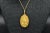 The Altura Place: 14 Karat Yellow Gold Virgin Mary Medal For Sale - Image 4 of 4
