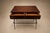 Attributed to Carlo Hauner Rosewood, Glass and Steel Side Table, Brazilian Modern, 1950s For Sale - Image 11 of 18