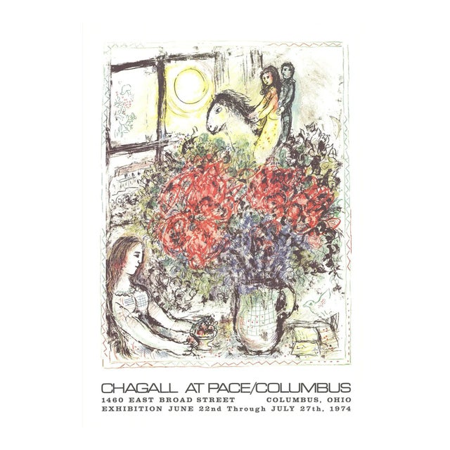 1979 Marc Chagall 'La Chevauchee' Modernism Multicolor,White,Pastel,Yellow USA Lithograph For Sale