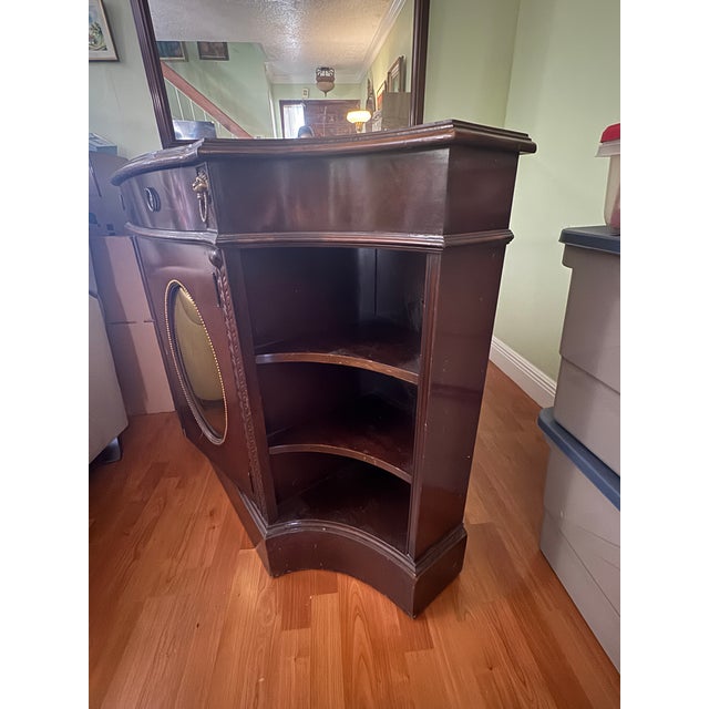 Antique 1920s Mirrored Buffet Cabinet Sideboard Credenza For Sale - Image 10 of 14