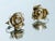 Vintage Mid-Century Gold Toned Sculptural Rose Clip on Earrings, 1950s, A Pair For Sale In New York - Image 6 of 10