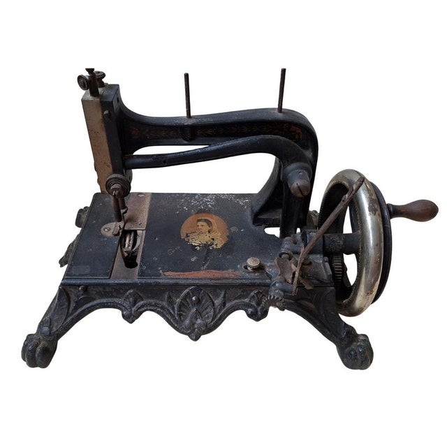 Antique Late 19th Century Renania Sewing Machine from Junker & Ruh, 1890s For Sale - Image 6 of 6