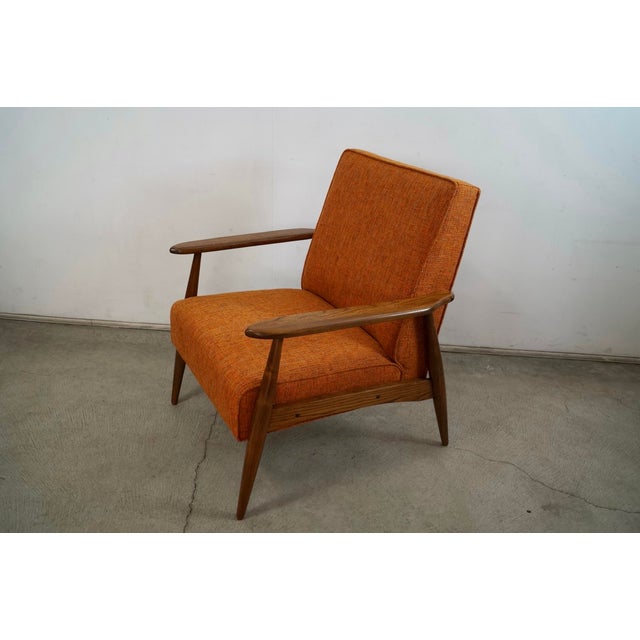 Finn Juhl 1960’s Mid-Century Modern Lounge Chair in Knoll Textiles For Sale - Image 4 of 12
