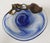 1980s Vintage Signed Filip Ravert Romanian Studio Art Glass Bowl With Sculptural Bronze Overlay For Sale - Image 4 of 7