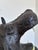 Black Large Vintage Handcrafted Leather Hippopotamus Statue For Sale - Image 8 of 10