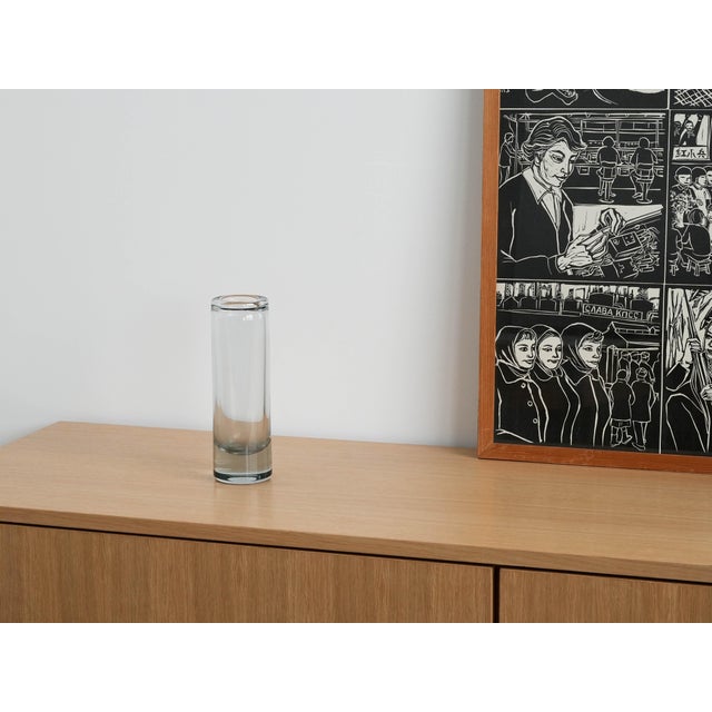 Glass Vintage Danish Glass Vase from Holmegaard, 1970s For Sale - Image 7 of 8