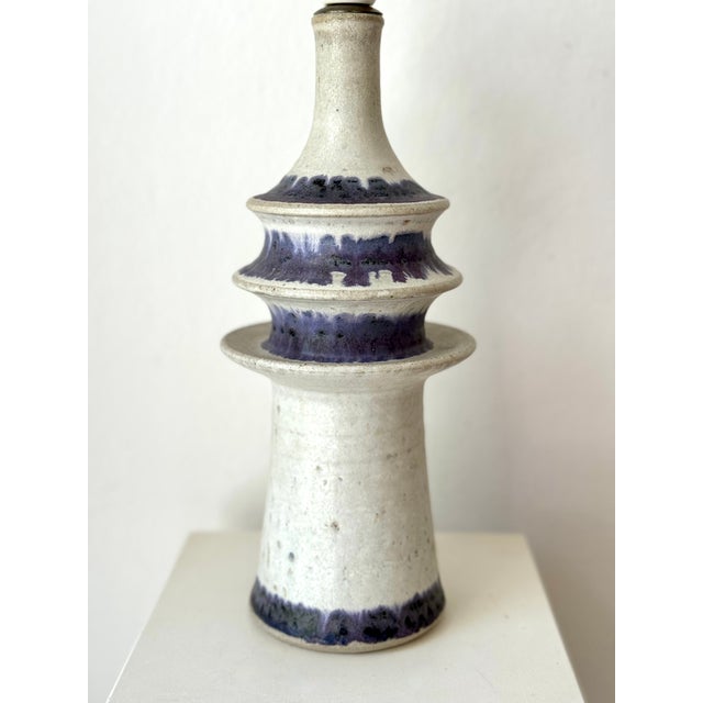 Mid-Century Modern Danish Ceramic Lamp by Carl Cunningham-Cole for Kähler & Le Klint, 1960s For Sale - Image 3 of 9