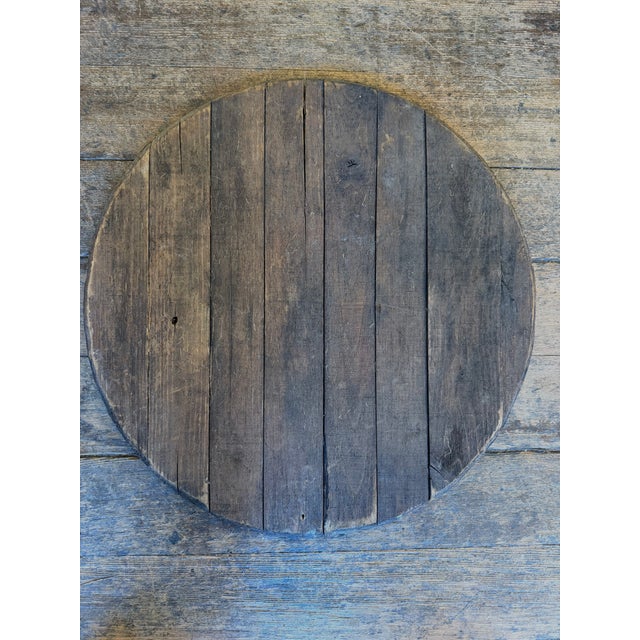 Antique Spanish Capers Barrel Top Sign For Sale - Image 14 of 14