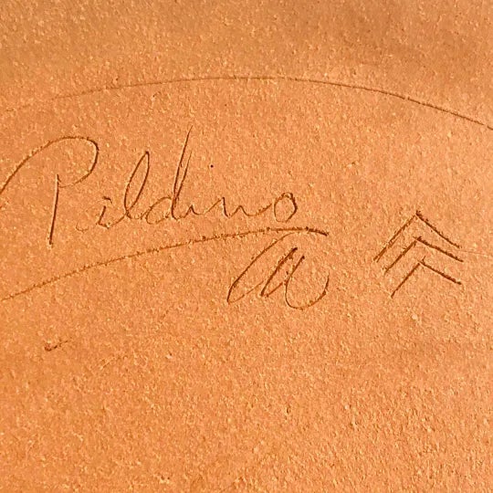 Mid 20th Century Paldino Pottery Ceramic Tray Weed Design Handmade Signed For Sale - Image 4 of 7