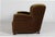 Large Art Deco Roll Arm Lounge Chair in Olive Green Velvet, Denmark, 1940s For Sale - Image 3 of 16