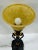 Currey & Company Currey & Company Transitional Amber Torchiere Table Lamp For Sale - Image 4 of 5