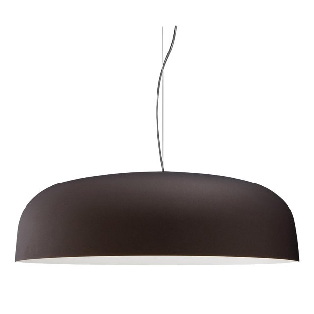 Suspension Lamp Canopy 422 Bronze and White by Francesco Rota for Oluce For Sale