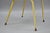 Metal Late 20th Century Hollywood Regency Chinese Chippendale Yellow Metal Faux Bamboo Dining Side Chair For Sale - Image 7 of 10