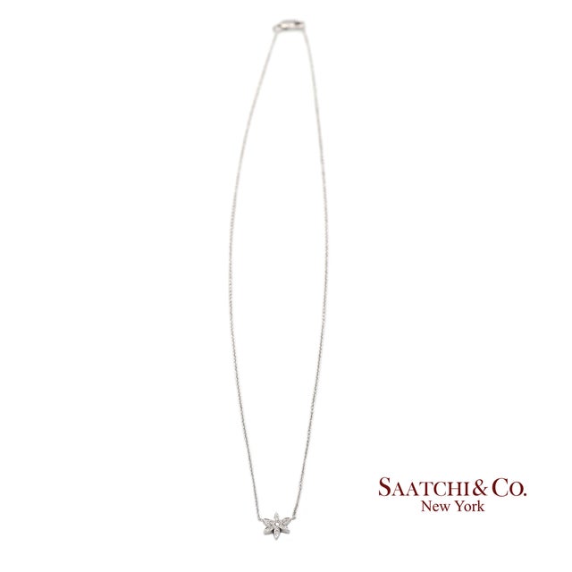 Early 21st Century 18k(750) White Gold Natural Diamond Pendant Necklace With Chain For Sale - Image 5 of 11