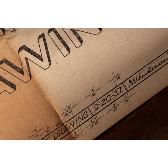 Antique Double Flat File Drafting Table For Sale - Image 12 of 15