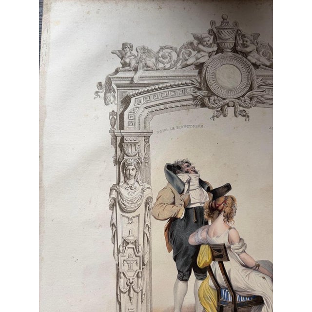 Mid 19th Century Achille Devéria, Costume Under the Directory, 1847, Lithograph For Sale - Image 5 of 15