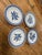 Chinese Set of 4 Antique Chinese Porcelain Plates (Wing Hua Ming) For Sale - Image 3 of 7
