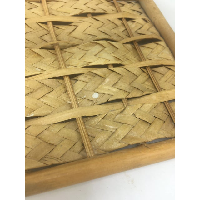 Vintage Cane Bathroom Accessories - Set of 2 For Sale In Charleston - Image 6 of 9