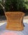 Late 20th Century Vintage Wicker Lounge Chair & Ottoman Set, Michael Taylor Style With New Sunbrella Upholstery For Sale - Image 5 of 12