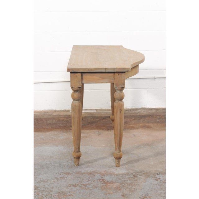 French Country 19th C. Bow-Front Console For Sale In Atlanta - Image 6 of 12