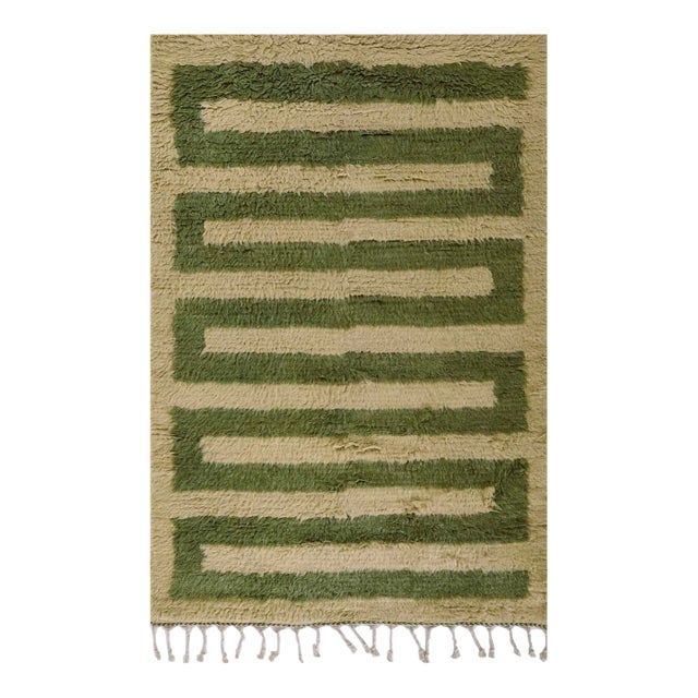 Momeni Neo Green Hand Woven Area Rug 8' X 10' For Sale