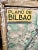Mid-Century Modern Original 1952 Mid-Century City Plan of Bilbao, Spain ‘Plano De Bilbao’ in Original Chippy Wood Frame For Sale - Image 3 of 11