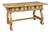 Spanish Baroque Style Bleached Walnut Trestle Base Farm Table, circa 1820 For Sale