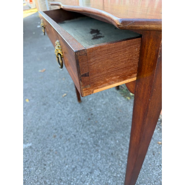 19th Century English Serpentine Top Side Table For Sale In Nashville - Image 6 of 10
