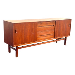 1970s Nils Jonsson Original MCM Danish Modern Teak Credenza For Sale